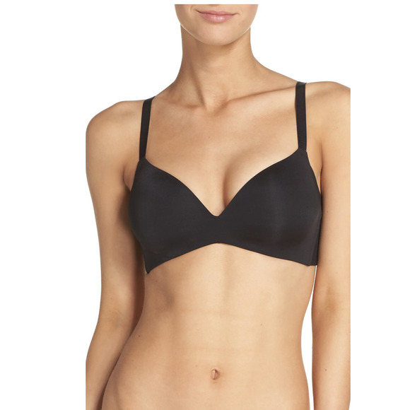 WACOAL Black Wireless Molded Cup Bra Plus Size 40D - Picture 2 of 12